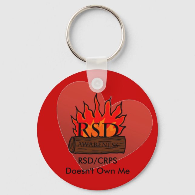 Llavero RSD/CRPS no me tiene corazón (Anverso)