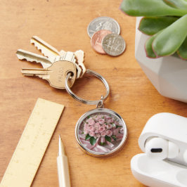 Llavero "Rubor of Love: Un Bouquet de romance eterno"