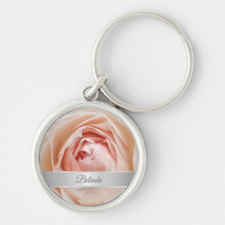 Llavero Rubor Rosa Photo Silver
