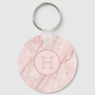 Llavero Rubor Rose Marble Orgánico Rosa Polvo