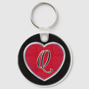 Llavero Ruby and Onyx Monogram Keychain