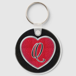 Llavero Ruby and Onyx Monogram Keychain