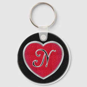 Llavero Ruby and Onyx Monogram Keychain