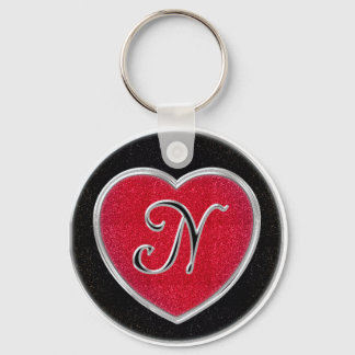 Llavero Ruby and Onyx Monogram Keychain