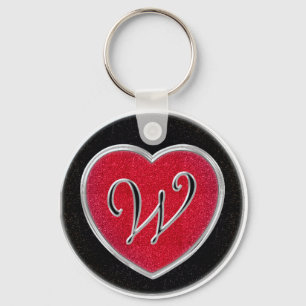 Llavero Ruby and Onyx Monogram Keychain