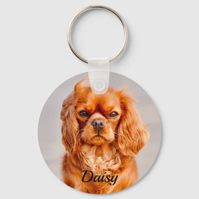 Llavero Ruby Cavalier King Charles Spaniel Dog (Anverso)