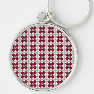 Llavero Ruby Diamond Art, rojo