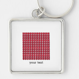 Llavero Ruby Gemstone Art, rojo