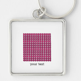 Llavero Ruby Gemstone Art, rojo