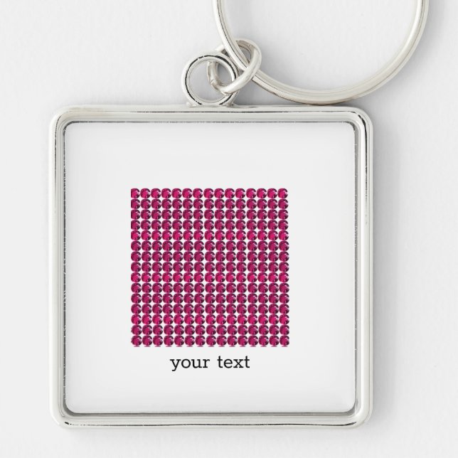 Llavero Ruby Gemstone Art, rojo (Frente)