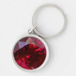 Llavero Ruby Gemstone Keychain