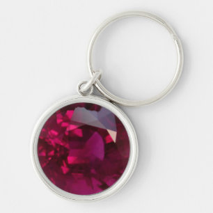 Llavero Ruby Gemstone Keychain