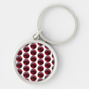 Llavero Ruby Gemstone Keychain