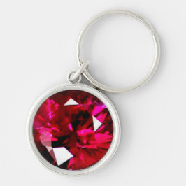 Llavero Ruby Gemstone Keychain