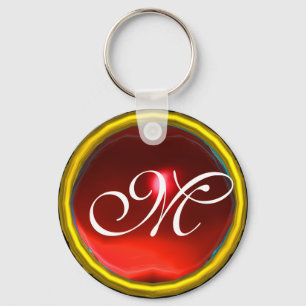 Llavero RUBY MONOGRAM, amarillo rojo
