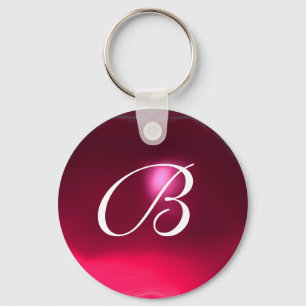 Llavero RUBY MONOGRAM, rosa rojo