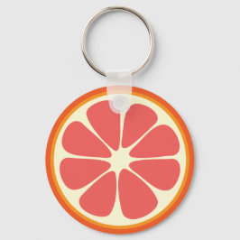Llavero Ruby Red Grapefruit Juicy Sweet Citrus Fruit Slice