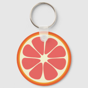 Llavero Ruby Red Grapefruit Juicy Sweet Citrus Fruit Slice