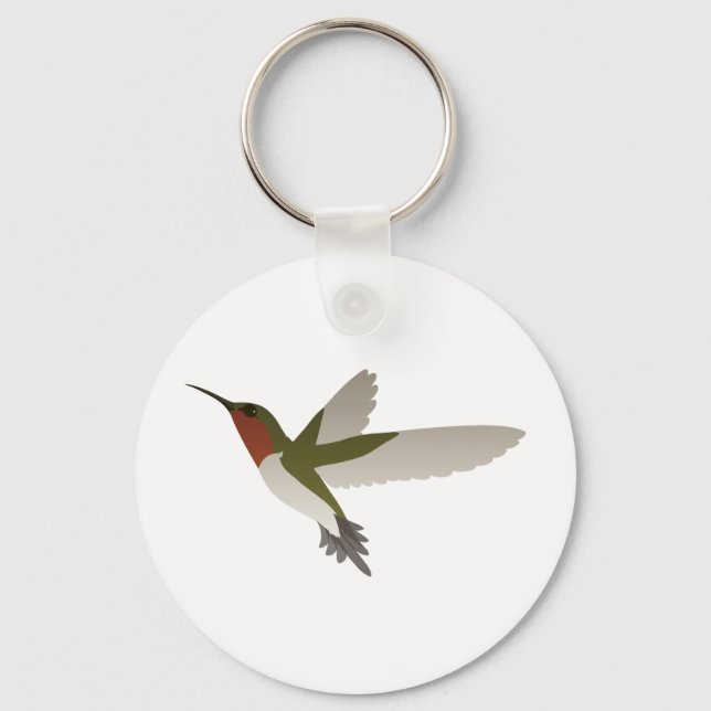 Llavero Ruby Throated Hummingbird (Anverso)