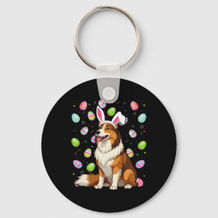 Llavero Ruda Perro de Collie Semana Santa Huevos Caza Cone