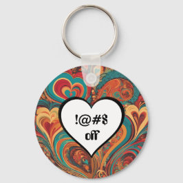 Llavero Rude Funny Heart Design !@#$