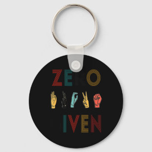 Llavero Rude Zero S Dado El Lenguaje De Rótulo Asl Vintage