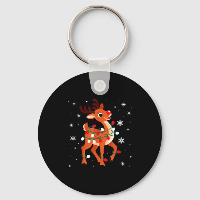 Llavero Rudolph The Red Nose Reindeer For Kids And Christm (Anverso)