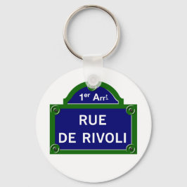 Llavero Rue de Rivoli, Rótulo de la calle de París