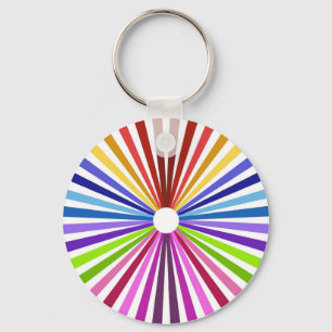 Llavero Rueda arcoiris