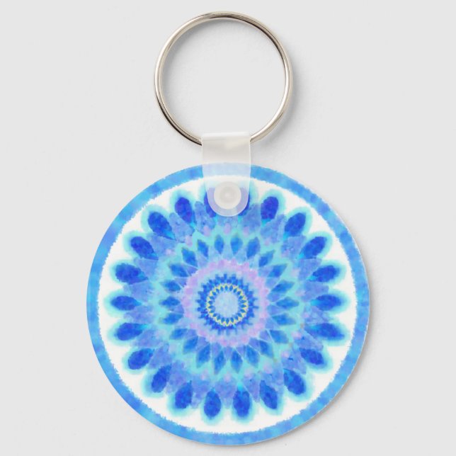 Llavero Rueda de agua azul (Anverso)