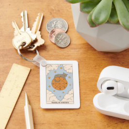 Llavero Rueda de la tarjeta tarot de Fortune divinización 