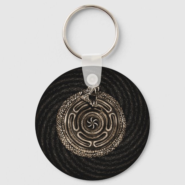 Llavero Rueda de odio con ouroboros (Anverso)