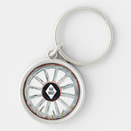 Llavero Rueda del vagón del viejo oeste