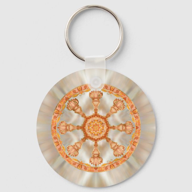 Llavero Rueda Dharma - Dharmachakra (Anverso)