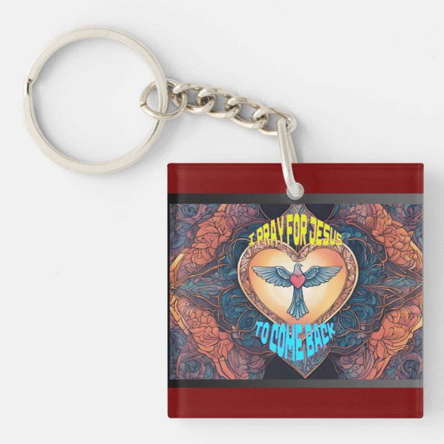 Llavero Ruego por... Keychain acrílico (Frente)