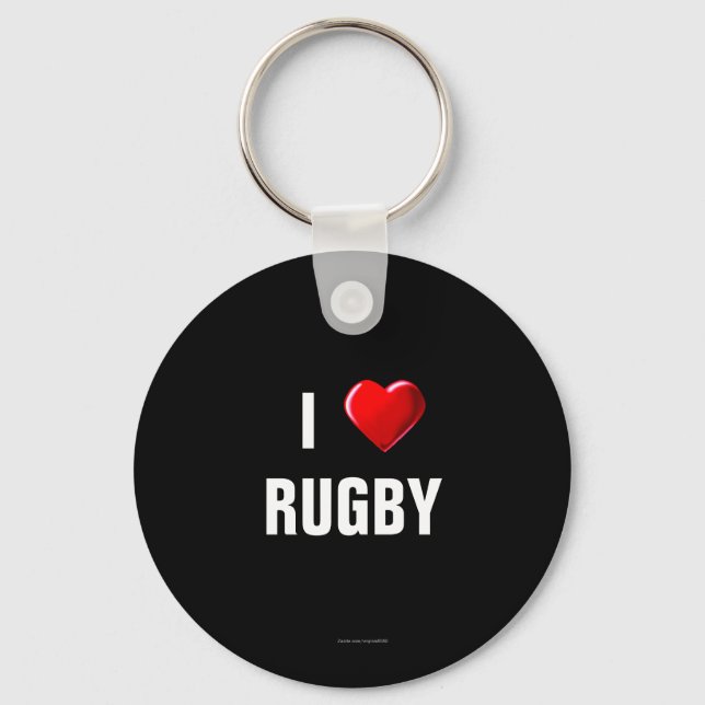 Llavero Rugby: Amo la cadena de claves Rugby (Anverso)