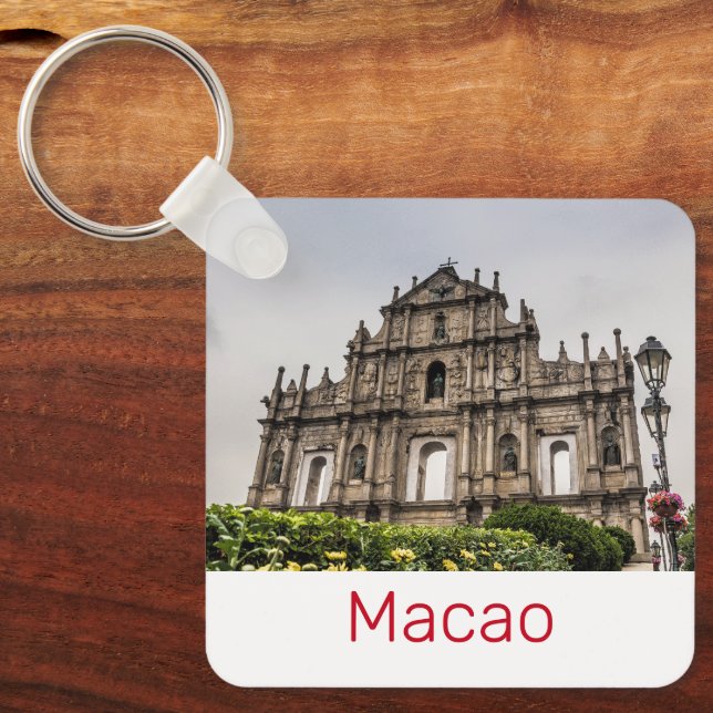 Llavero Ruina de Macao de la Iglesia de San Pablo, recuerd (Anverso)