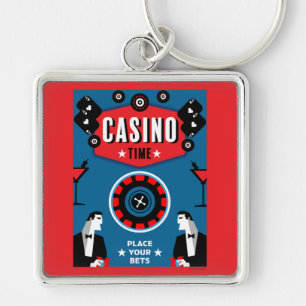 Llavero Ruleta de póquer de juegos de casino