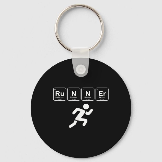 Llavero Runner Periódico Table Funny Running Marathon Love (Anverso)