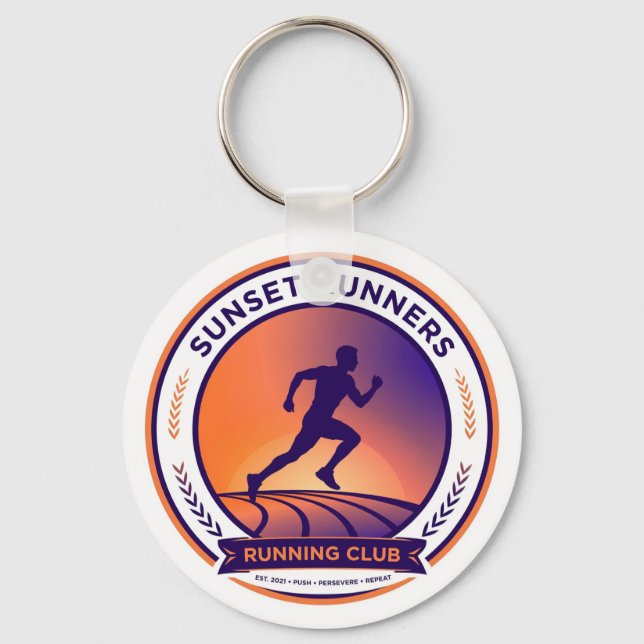 Llavero Running Club Sunset Runner Keychain (Anverso)