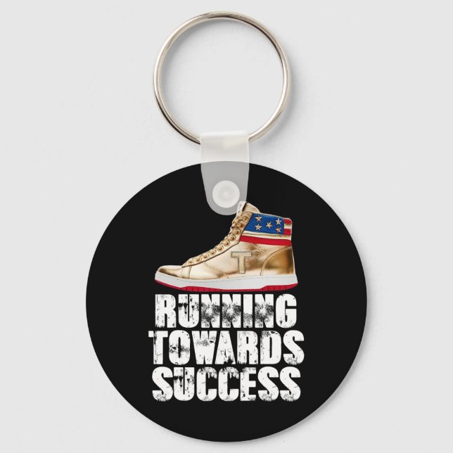 Llavero Running Towards Success Trump Sneakers Republican  (Anverso)