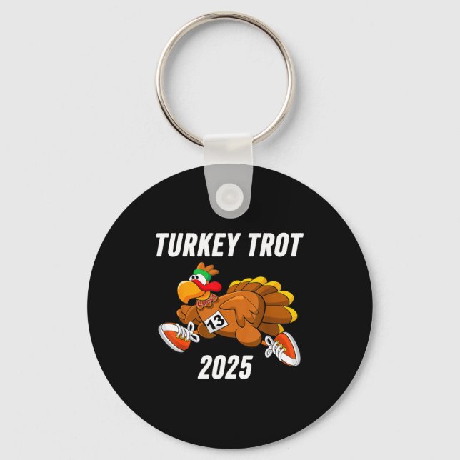 Llavero Running Turkey Trot Thanksgiving 2025 For Boys Gir (Anverso)