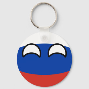 Llavero Rusia Geeky que tiende divertida Countryball