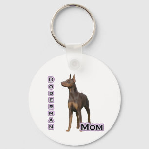 Llavero Rust Doberman Mom 4 - Keychain