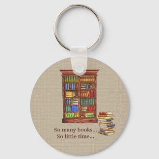 Llavero Rustic Book Lover Keychain | Editable Text
