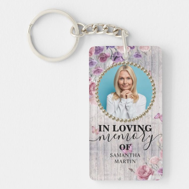 Llavero Rustic Celebration of life Gift Keychain (Frente)