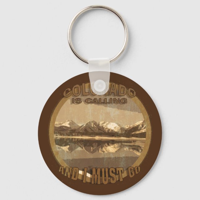 Llavero Rustic Colorado is Calling and I must go (Anverso)