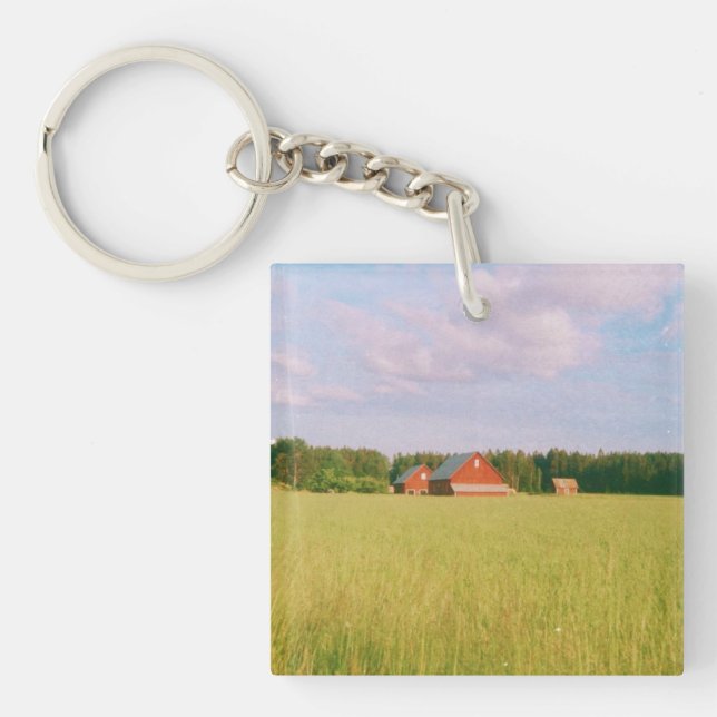 Llavero Rustic summer field, Helsingia, Sweden (Frente)
