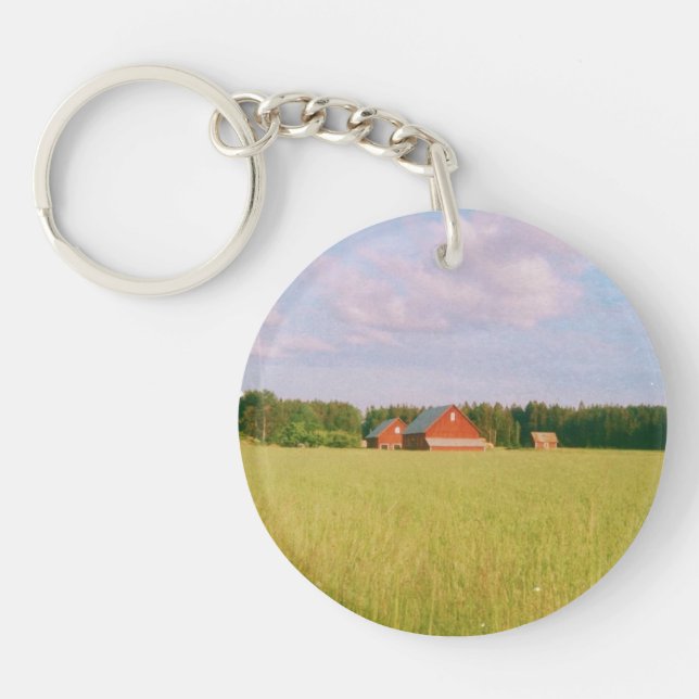 Llavero Rustic summer field, Helsingia, Sweden (Frente)