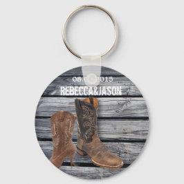 Llavero Rústico Barn Wood Caso Cowboy Occidental
